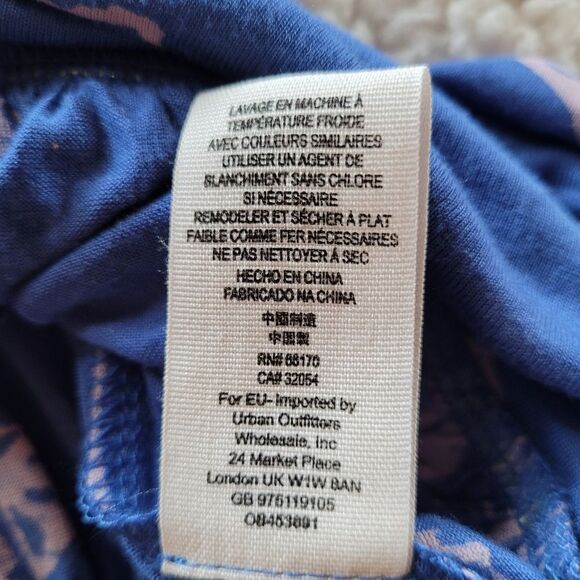 FREE PEOPLE Fiona Wrap Top, Boho, Blue Cobalt, XSmall, Bell Long Sleeves - Picture 8 of 16